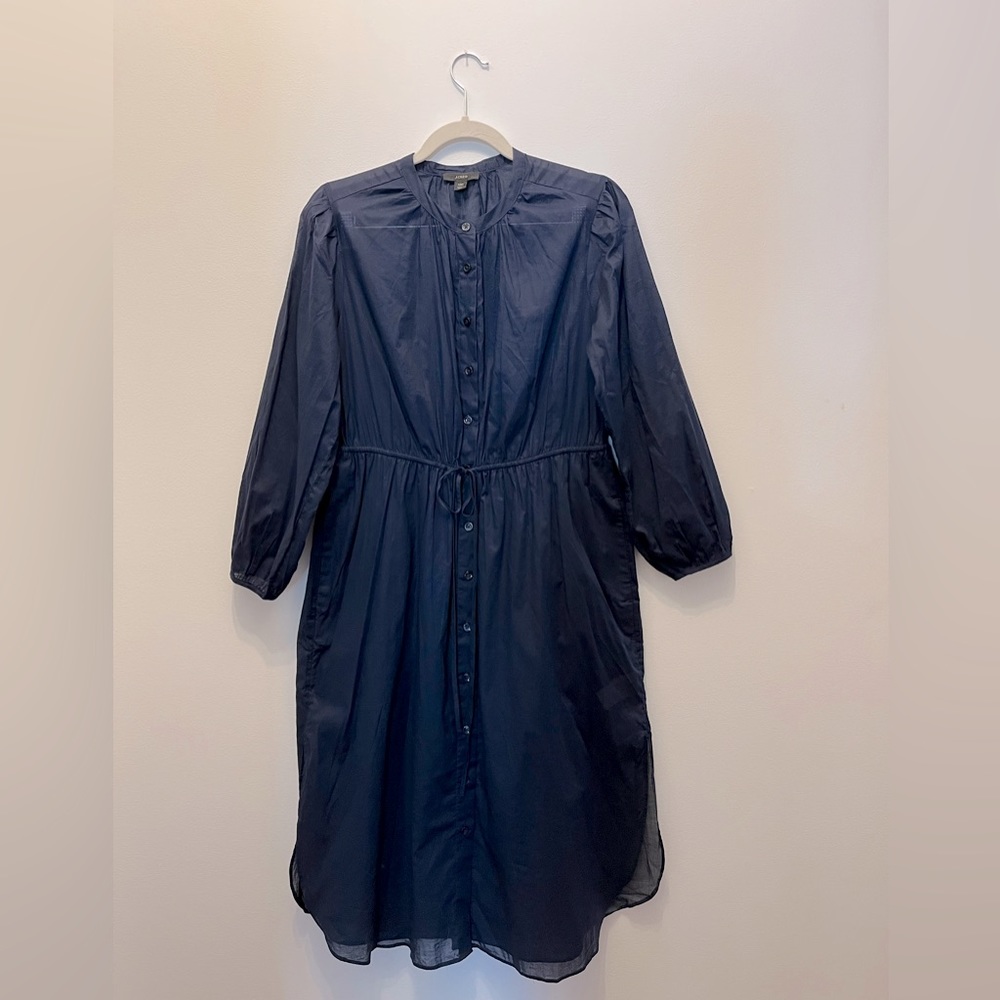 J Crew 100% cotton shirt dress 12P